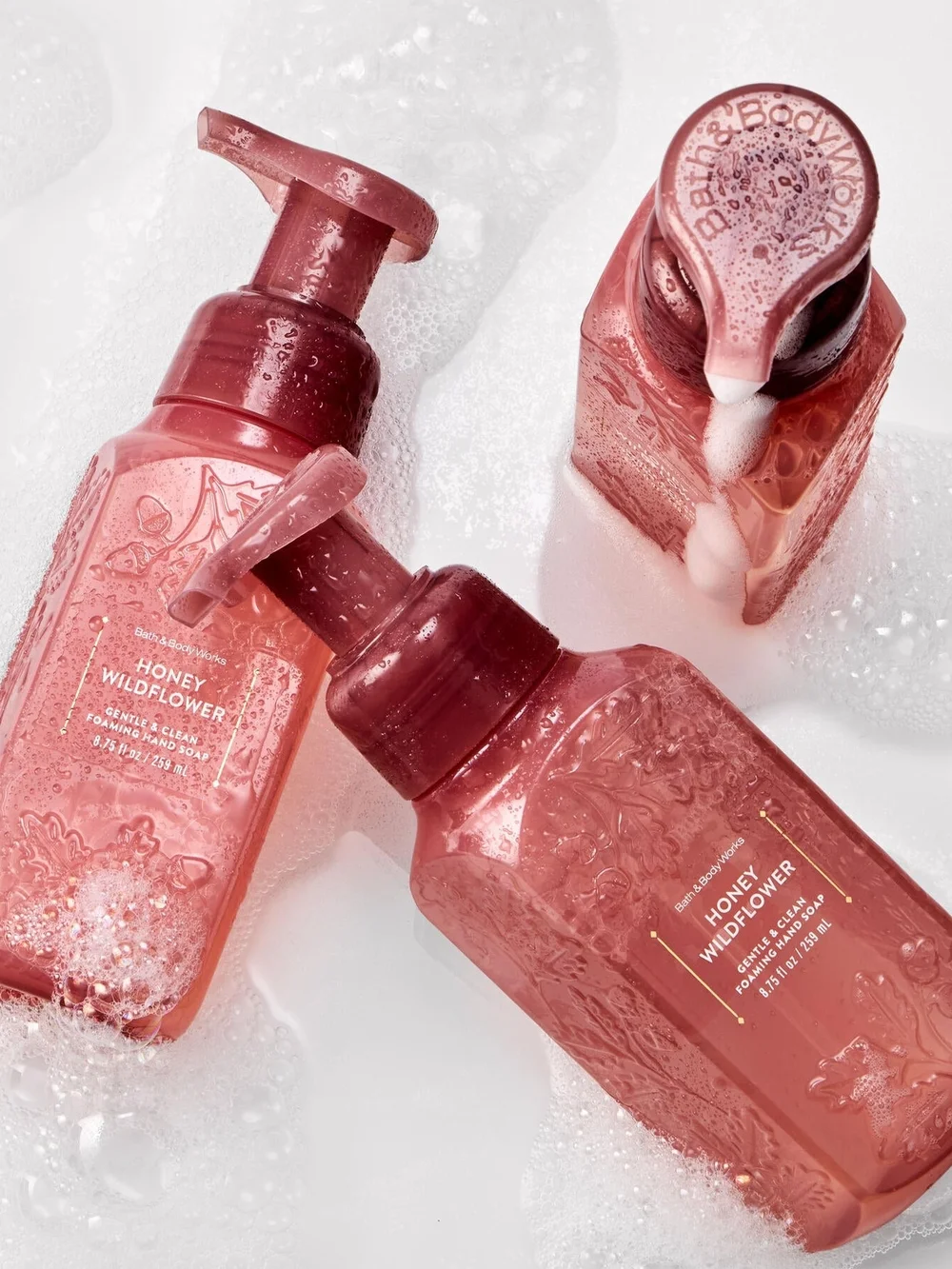 Bath & Body Works Trio Of Honey Wildflower Foaming Hand Soap
